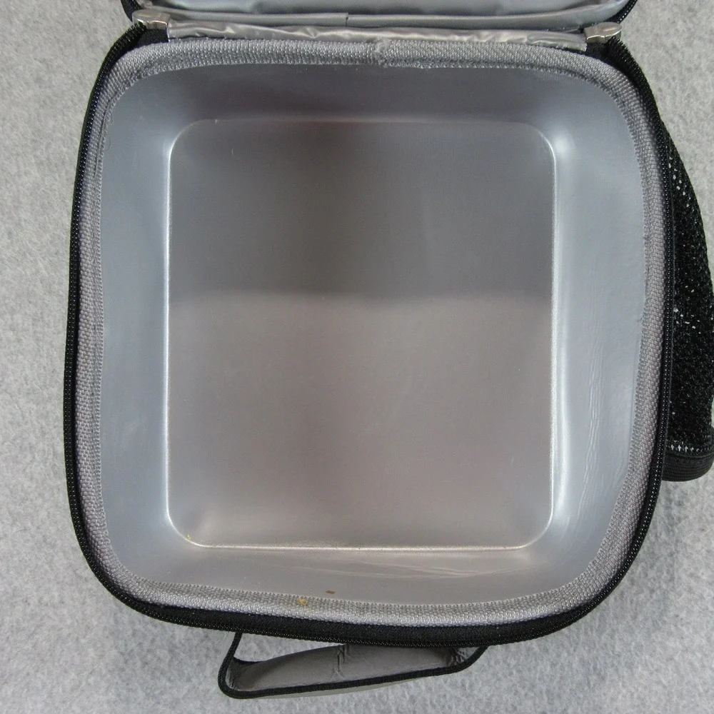 Pottery Barn Kids Lunch Box OS Gray Camo Insulated‎ Lunch Bag Pockets